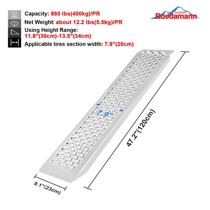 Ruedamann® Aluminum Loading Ramp 1 Pair