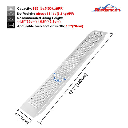 Ruedamann® Aluminum Loading Ramp 1 Pair