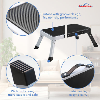 Ruedamann® Foldable RV Step with Non-Slip Feet for Seniors Holds Up to 330LBS