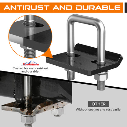 Ruedamann® Hitch Tightener Anti-Rattle Clamp, Heavy Duty, with Protective Anti-Rust Coating