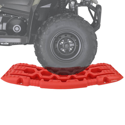 Ruedamann® 2PCS Recovery Traction Boards Off-Road Boards 22000lbs Capacity Red